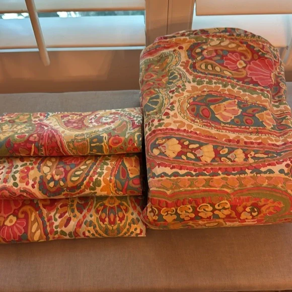 Pottery Barn Rosalie Duvet Cover and Euro shams Set - Picture 3 of 5